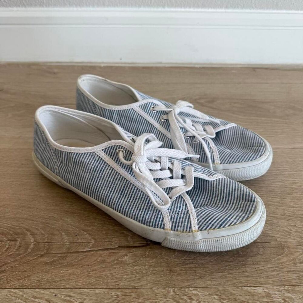 Women's Blue and White Trainers